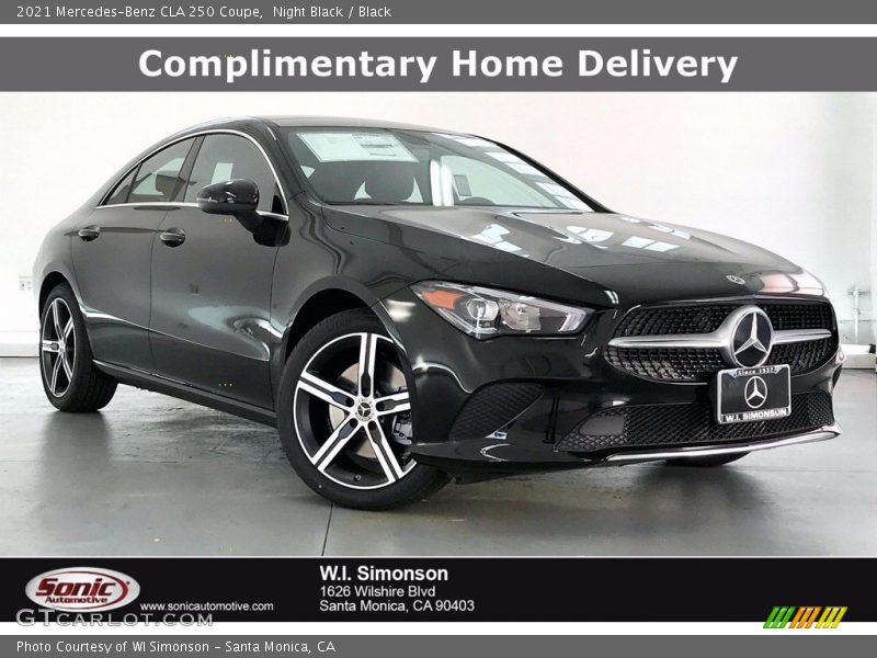 Night Black / Black 2021 Mercedes-Benz CLA 250 Coupe
