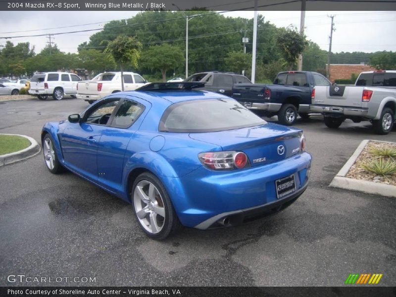 Winning Blue Metallic / Black 2004 Mazda RX-8 Sport