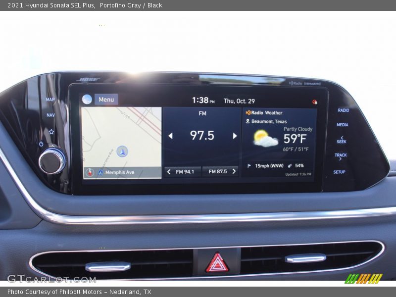 Portofino Gray / Black 2021 Hyundai Sonata SEL Plus