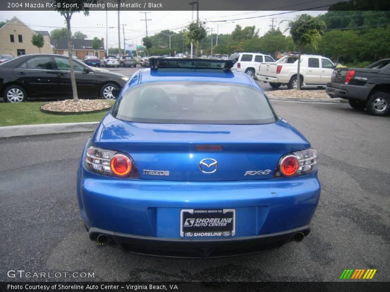 Winning Blue Metallic / Black 2004 Mazda RX-8 Sport
