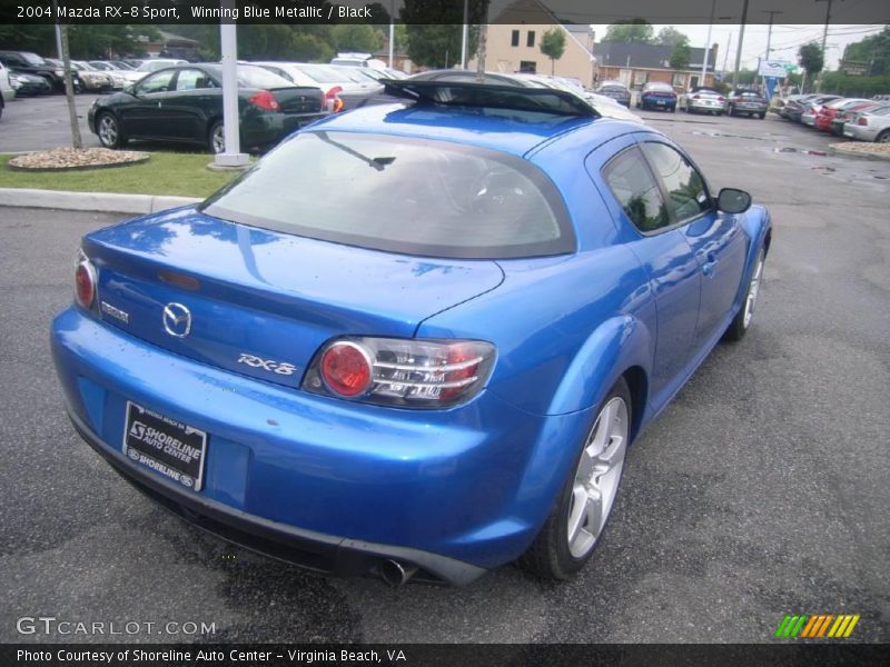 Winning Blue Metallic / Black 2004 Mazda RX-8 Sport