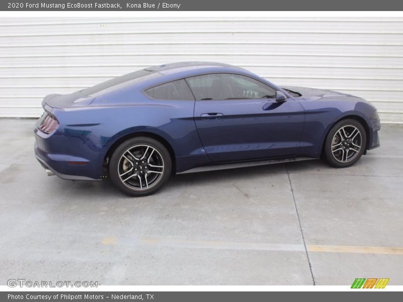 Kona Blue / Ebony 2020 Ford Mustang EcoBoost Fastback