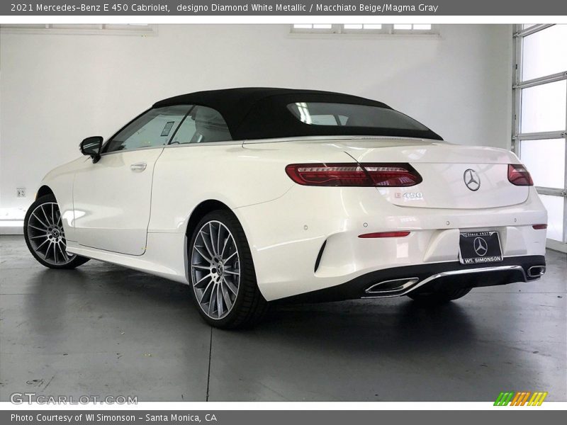designo Diamond White Metallic / Macchiato Beige/Magma Gray 2021 Mercedes-Benz E 450 Cabriolet