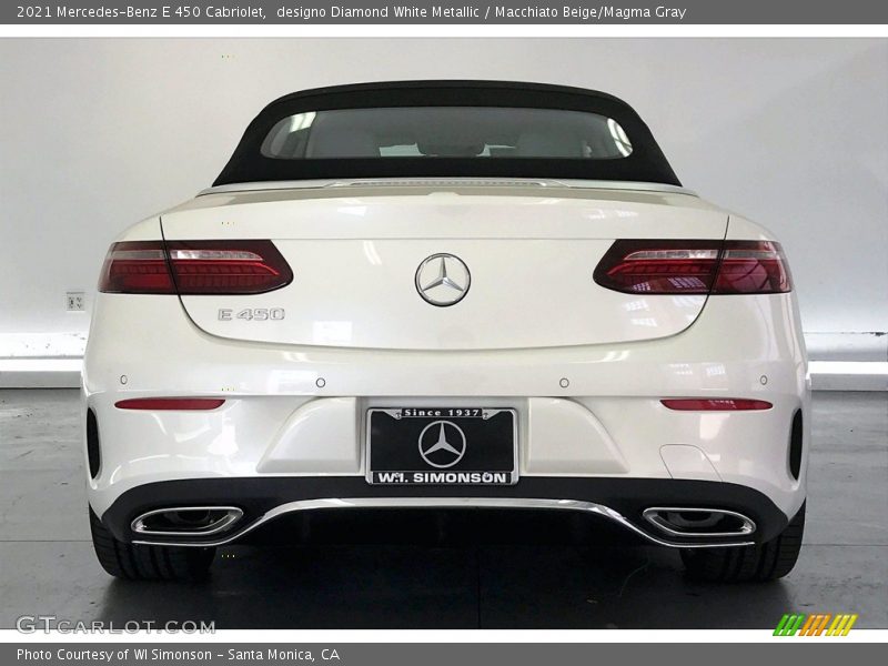designo Diamond White Metallic / Macchiato Beige/Magma Gray 2021 Mercedes-Benz E 450 Cabriolet