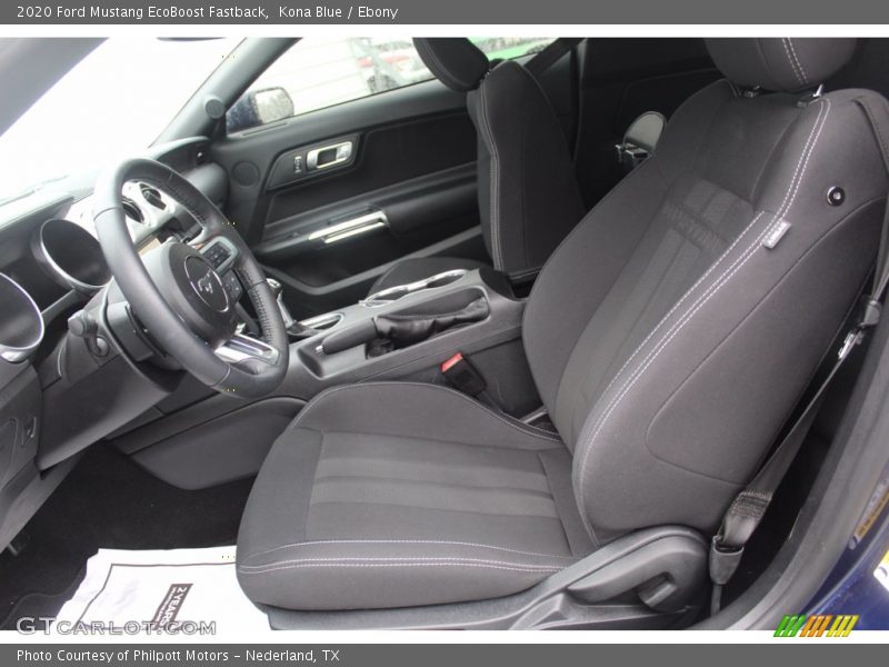 Kona Blue / Ebony 2020 Ford Mustang EcoBoost Fastback