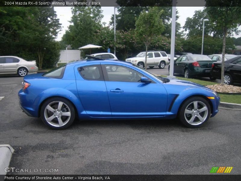 Winning Blue Metallic / Black 2004 Mazda RX-8 Sport