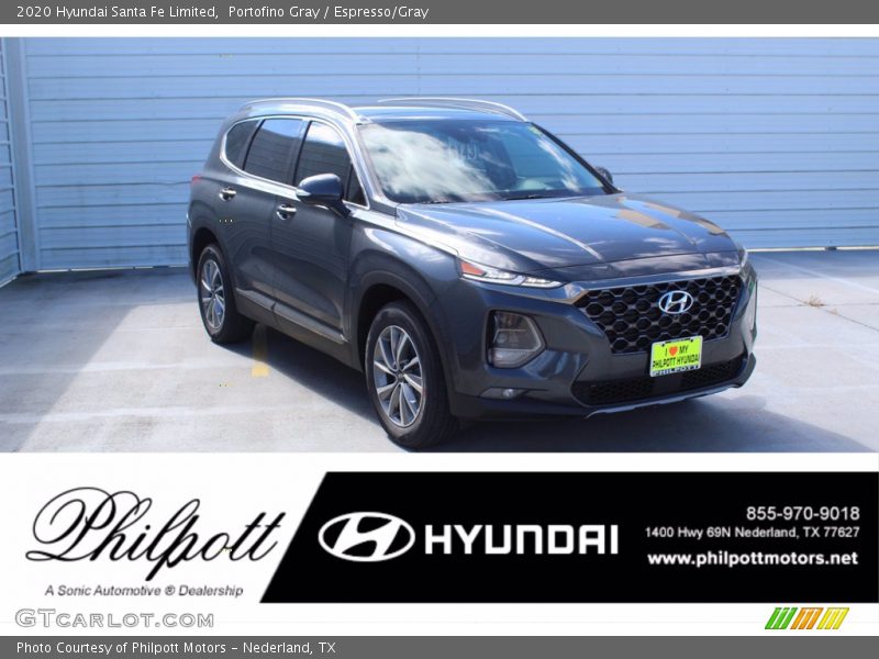 Portofino Gray / Espresso/Gray 2020 Hyundai Santa Fe Limited