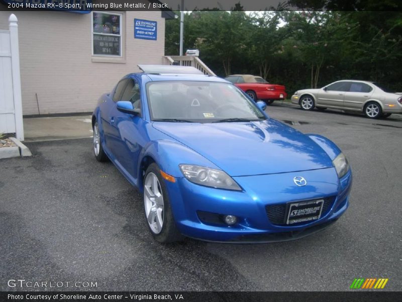 Winning Blue Metallic / Black 2004 Mazda RX-8 Sport