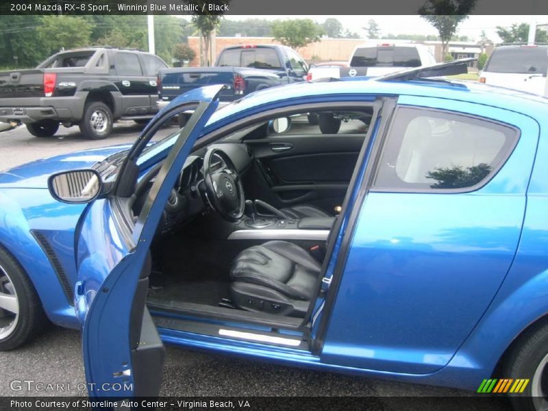 Winning Blue Metallic / Black 2004 Mazda RX-8 Sport