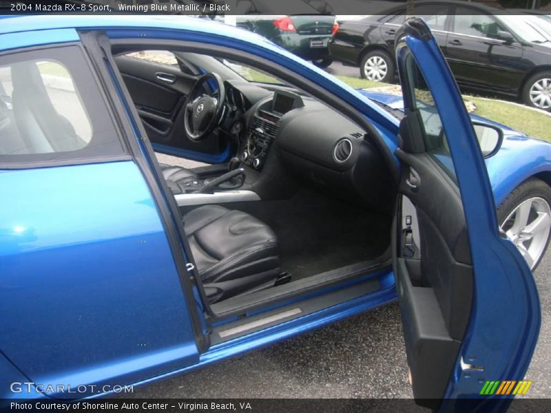 Winning Blue Metallic / Black 2004 Mazda RX-8 Sport