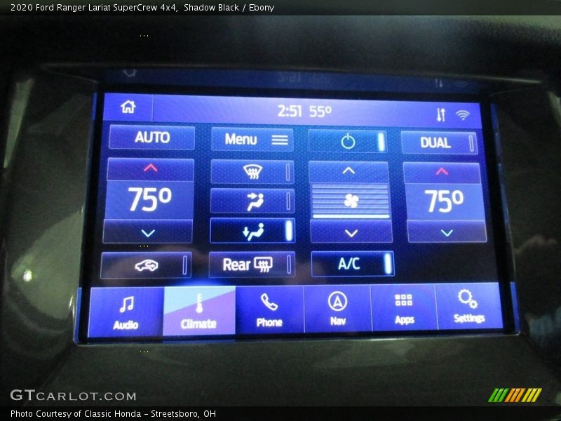 Shadow Black / Ebony 2020 Ford Ranger Lariat SuperCrew 4x4