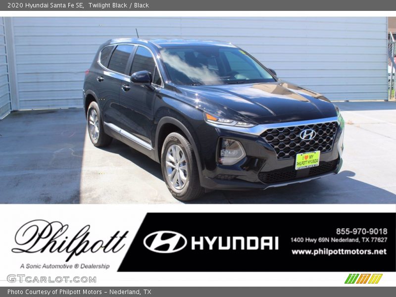 Twilight Black / Black 2020 Hyundai Santa Fe SE