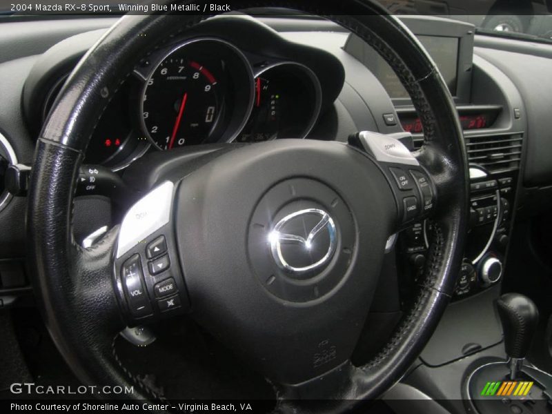 Winning Blue Metallic / Black 2004 Mazda RX-8 Sport