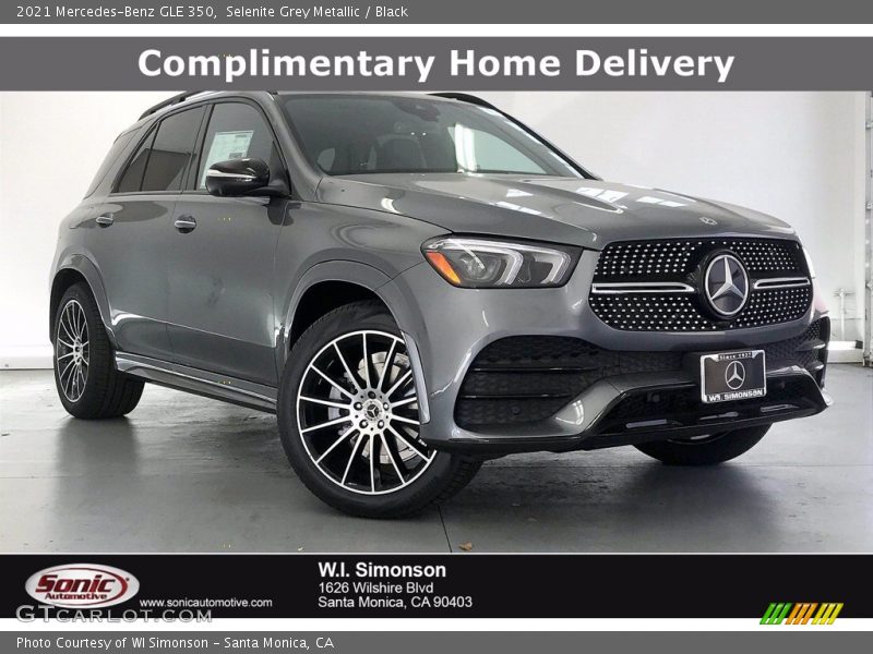Selenite Grey Metallic / Black 2021 Mercedes-Benz GLE 350