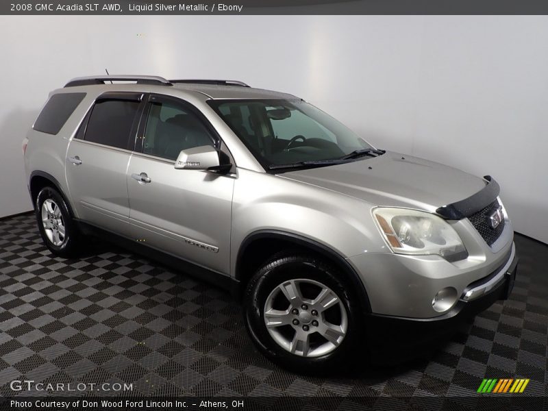 Liquid Silver Metallic / Ebony 2008 GMC Acadia SLT AWD