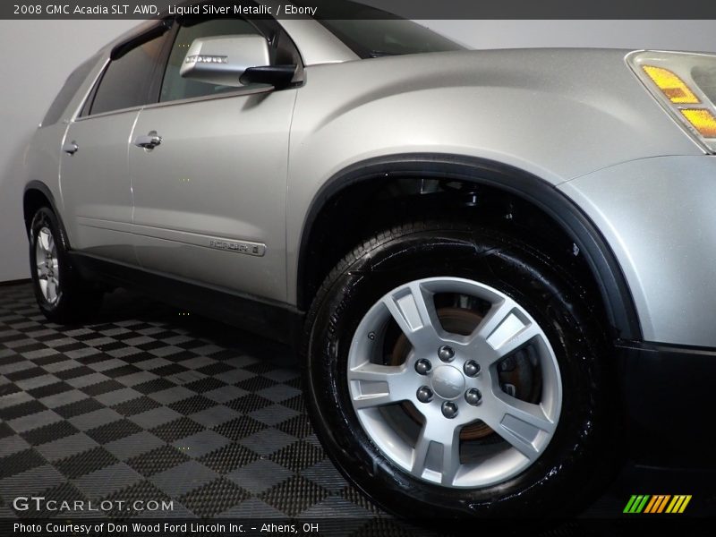 Liquid Silver Metallic / Ebony 2008 GMC Acadia SLT AWD