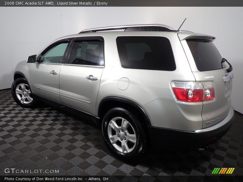 Liquid Silver Metallic / Ebony 2008 GMC Acadia SLT AWD