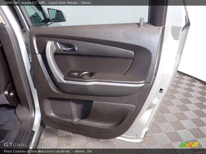 Liquid Silver Metallic / Ebony 2008 GMC Acadia SLT AWD