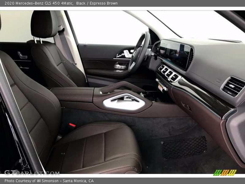 Front Seat of 2020 GLS 450 4Matic