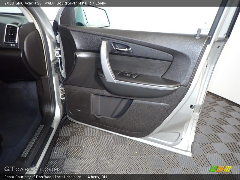 Liquid Silver Metallic / Ebony 2008 GMC Acadia SLT AWD