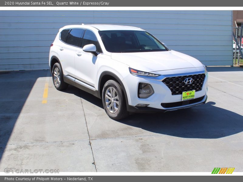 Quartz White / Espresso/Gray 2020 Hyundai Santa Fe SEL