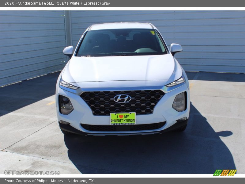 Quartz White / Espresso/Gray 2020 Hyundai Santa Fe SEL