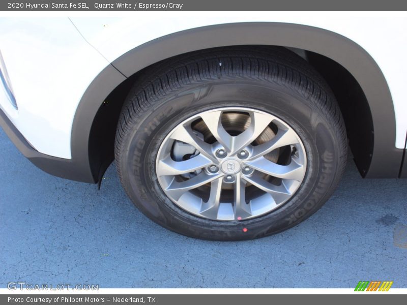 Quartz White / Espresso/Gray 2020 Hyundai Santa Fe SEL