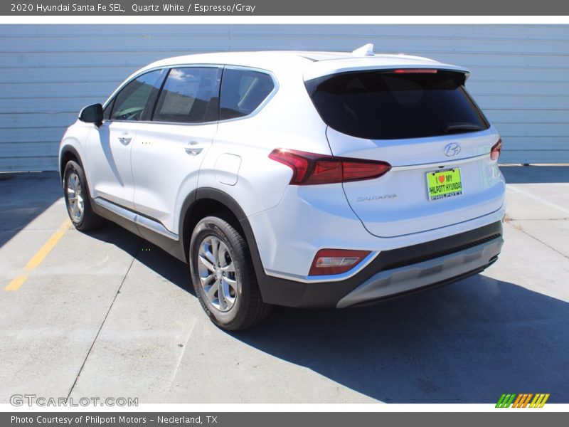 Quartz White / Espresso/Gray 2020 Hyundai Santa Fe SEL