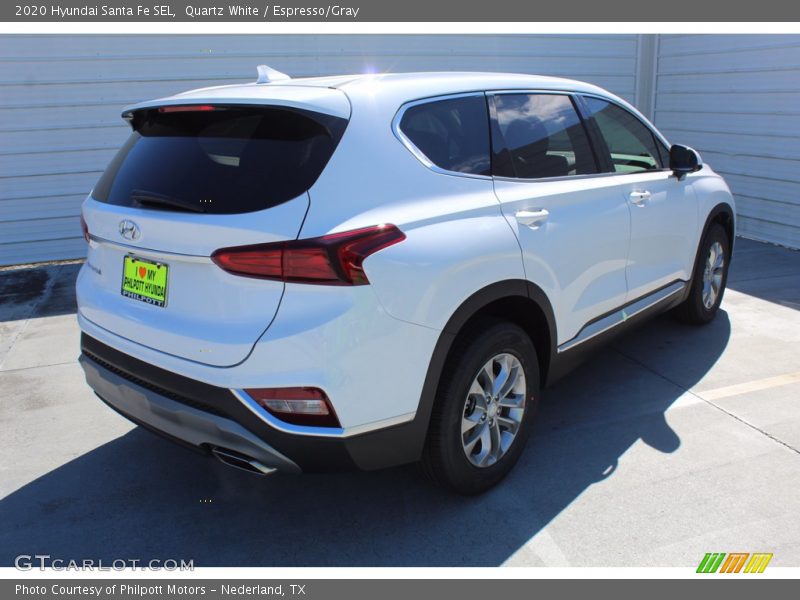 Quartz White / Espresso/Gray 2020 Hyundai Santa Fe SEL