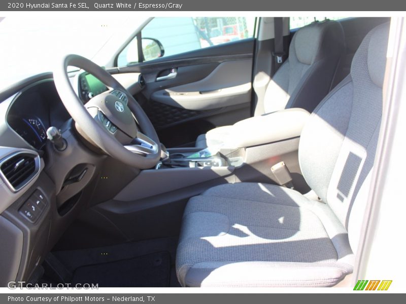 Quartz White / Espresso/Gray 2020 Hyundai Santa Fe SEL