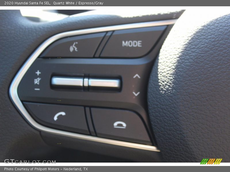 Quartz White / Espresso/Gray 2020 Hyundai Santa Fe SEL