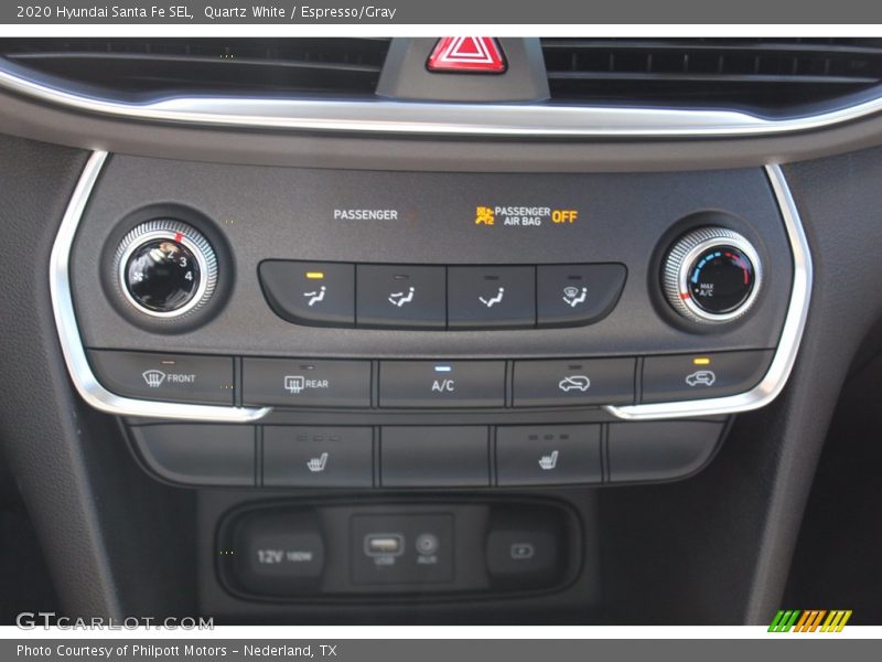 Quartz White / Espresso/Gray 2020 Hyundai Santa Fe SEL