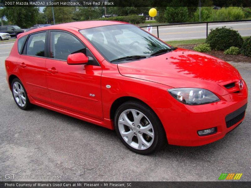 True Red / Black 2007 Mazda MAZDA3 s Sport Hatchback