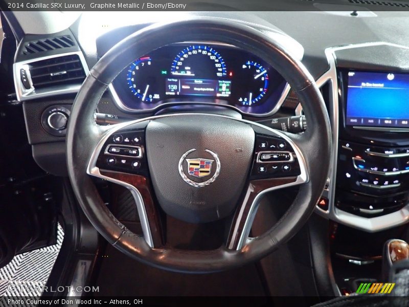 Graphite Metallic / Ebony/Ebony 2014 Cadillac SRX Luxury