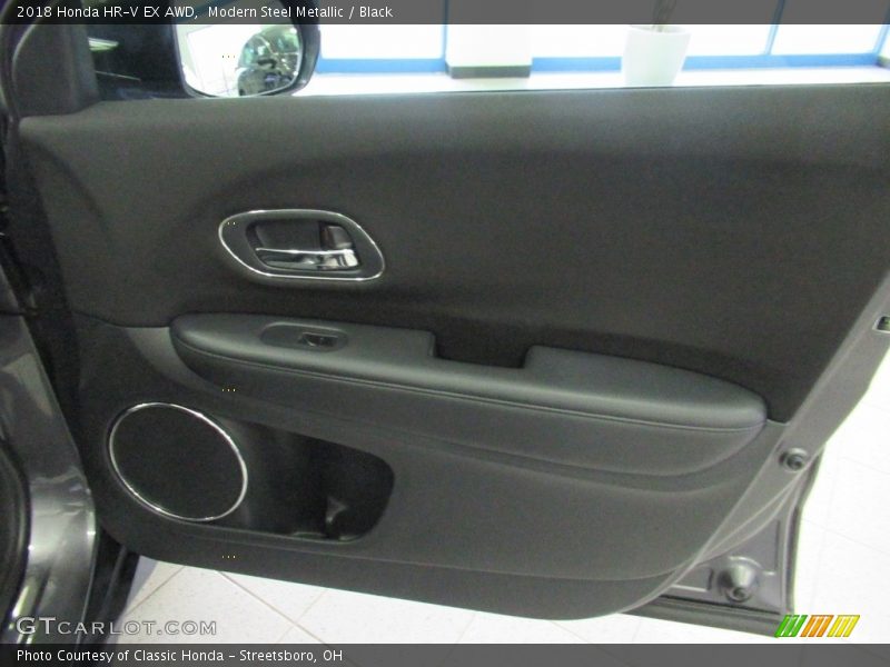 Modern Steel Metallic / Black 2018 Honda HR-V EX AWD