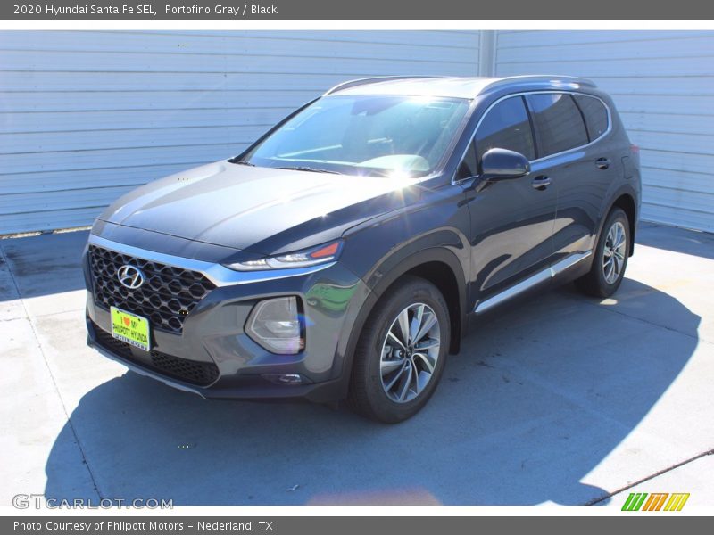 Portofino Gray / Black 2020 Hyundai Santa Fe SEL