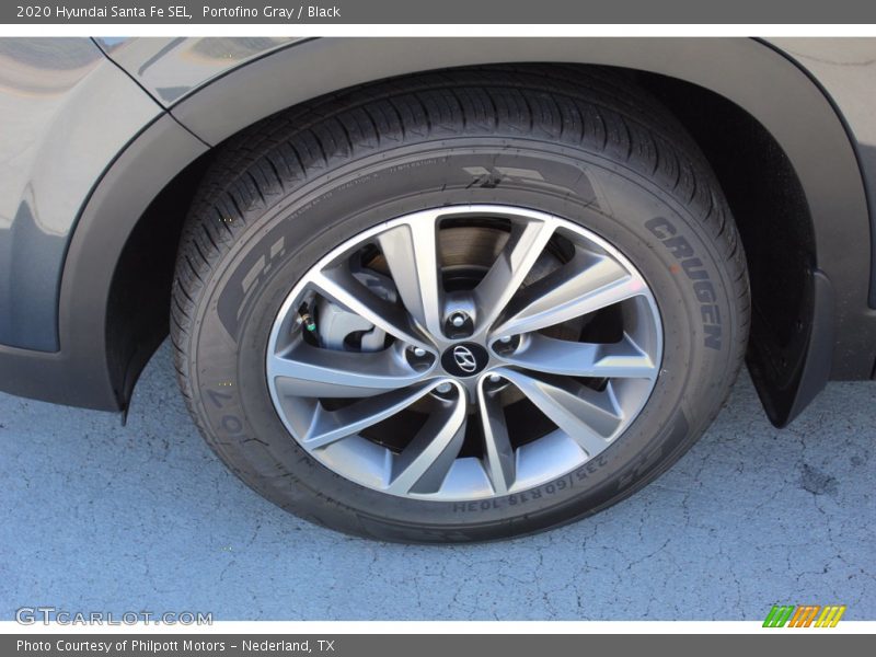 Portofino Gray / Black 2020 Hyundai Santa Fe SEL