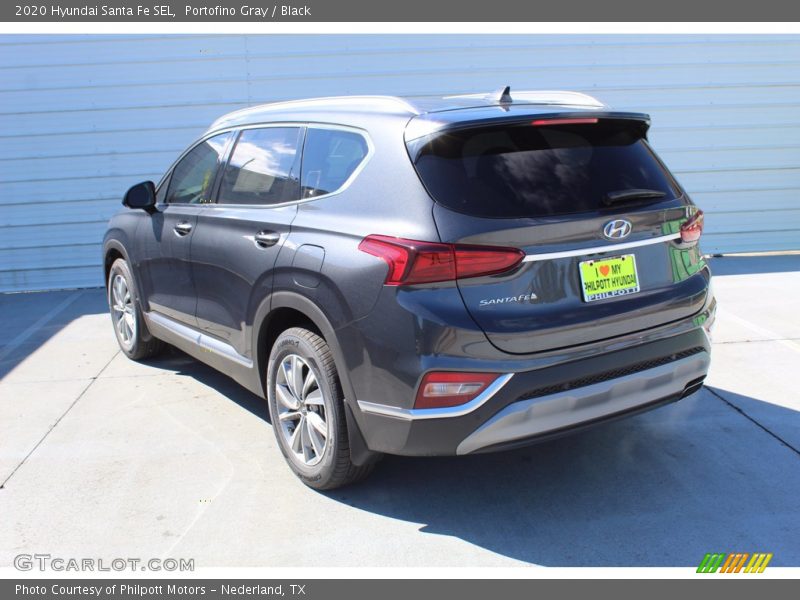 Portofino Gray / Black 2020 Hyundai Santa Fe SEL