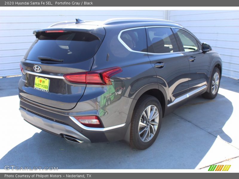 Portofino Gray / Black 2020 Hyundai Santa Fe SEL