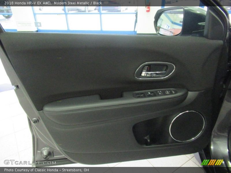 Modern Steel Metallic / Black 2018 Honda HR-V EX AWD