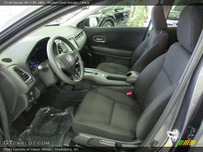 Modern Steel Metallic / Black 2018 Honda HR-V EX AWD