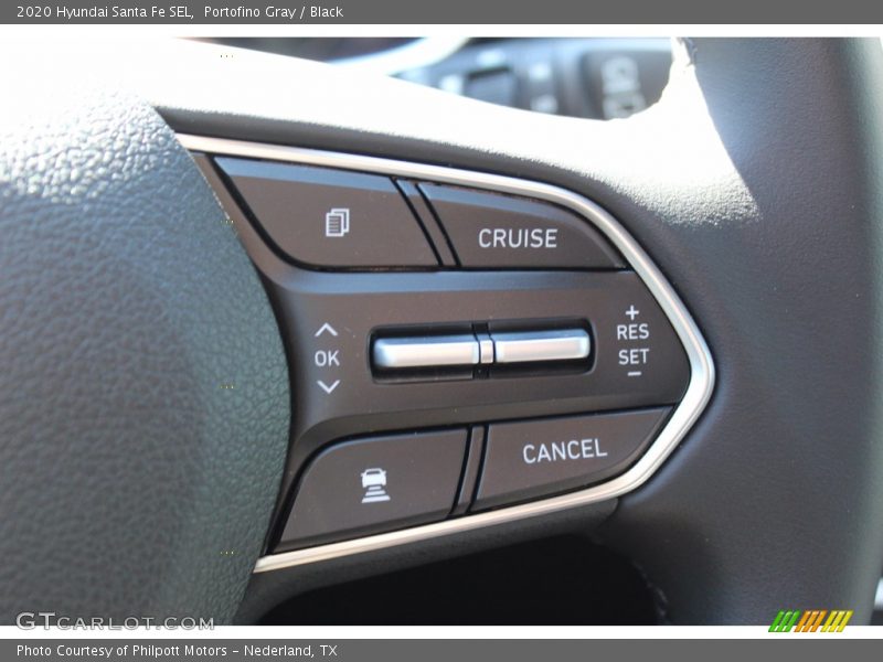 Portofino Gray / Black 2020 Hyundai Santa Fe SEL