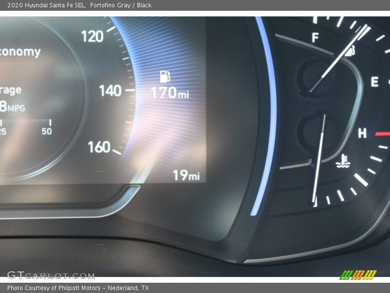 Portofino Gray / Black 2020 Hyundai Santa Fe SEL