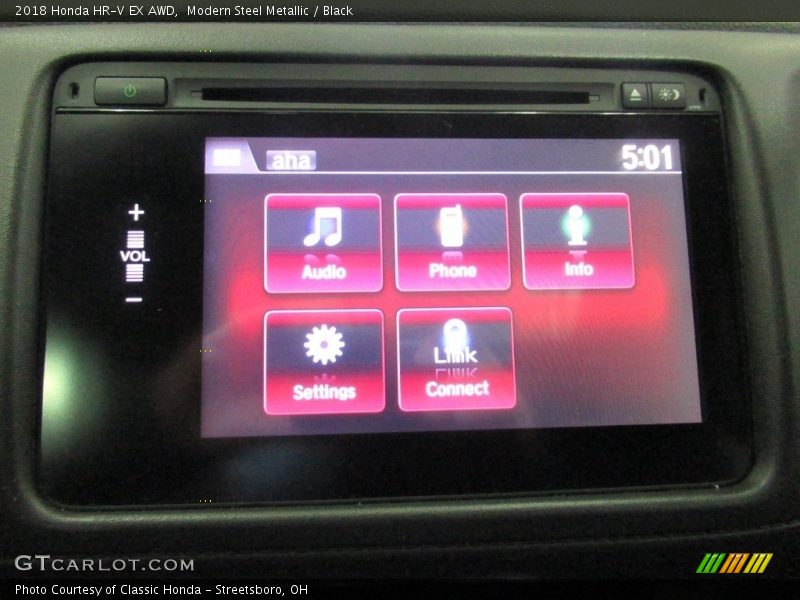 Modern Steel Metallic / Black 2018 Honda HR-V EX AWD