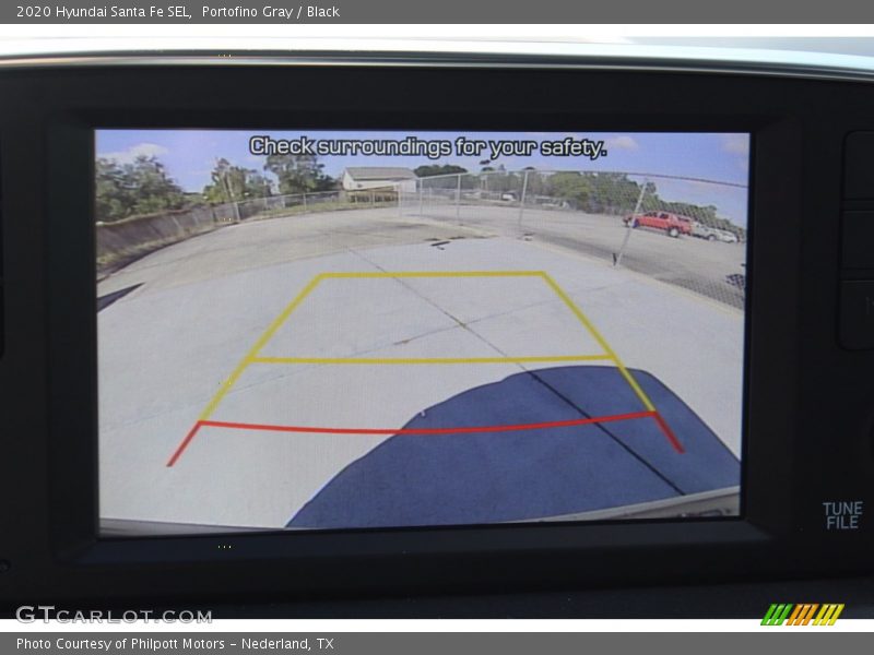 Portofino Gray / Black 2020 Hyundai Santa Fe SEL