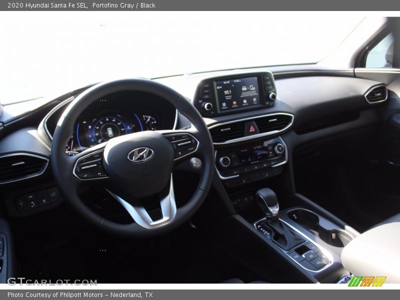 Portofino Gray / Black 2020 Hyundai Santa Fe SEL