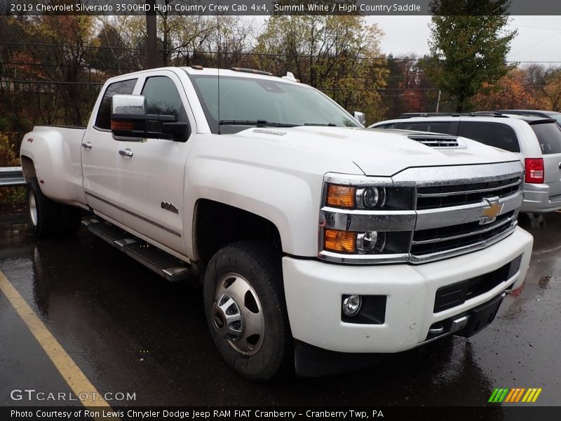 Summit White / High Country Saddle 2019 Chevrolet Silverado 3500HD High Country Crew Cab 4x4