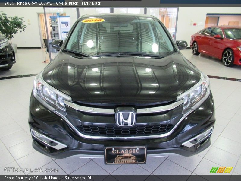 Crystal Black Pearl / Black 2016 Honda CR-V EX AWD