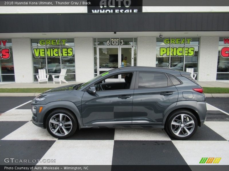 Thunder Gray / Black 2018 Hyundai Kona Ultimate