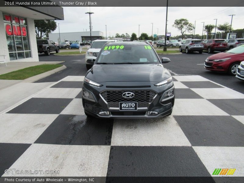 Thunder Gray / Black 2018 Hyundai Kona Ultimate